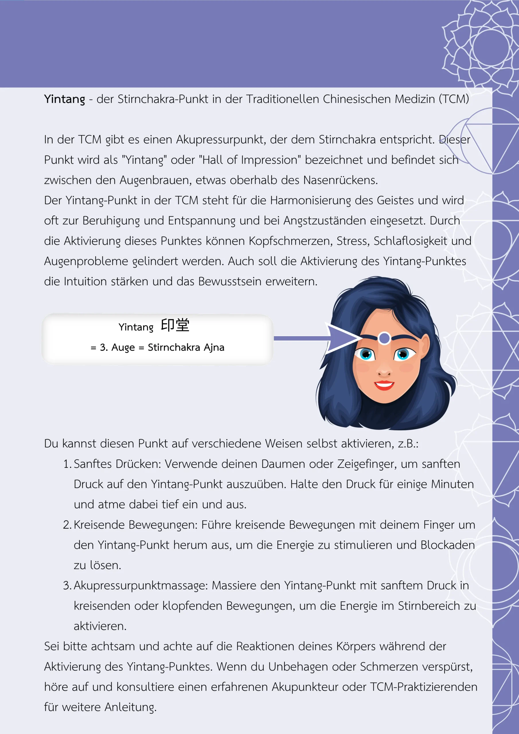 Chakra Yoga Buch - Beispielseite 09